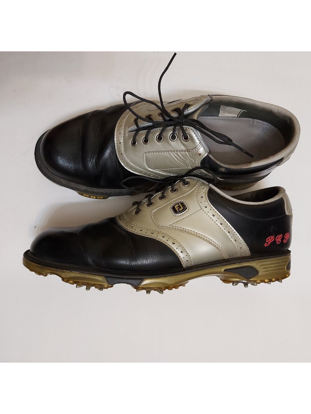 FootJoy (FJ) leather golf shoes, size 9